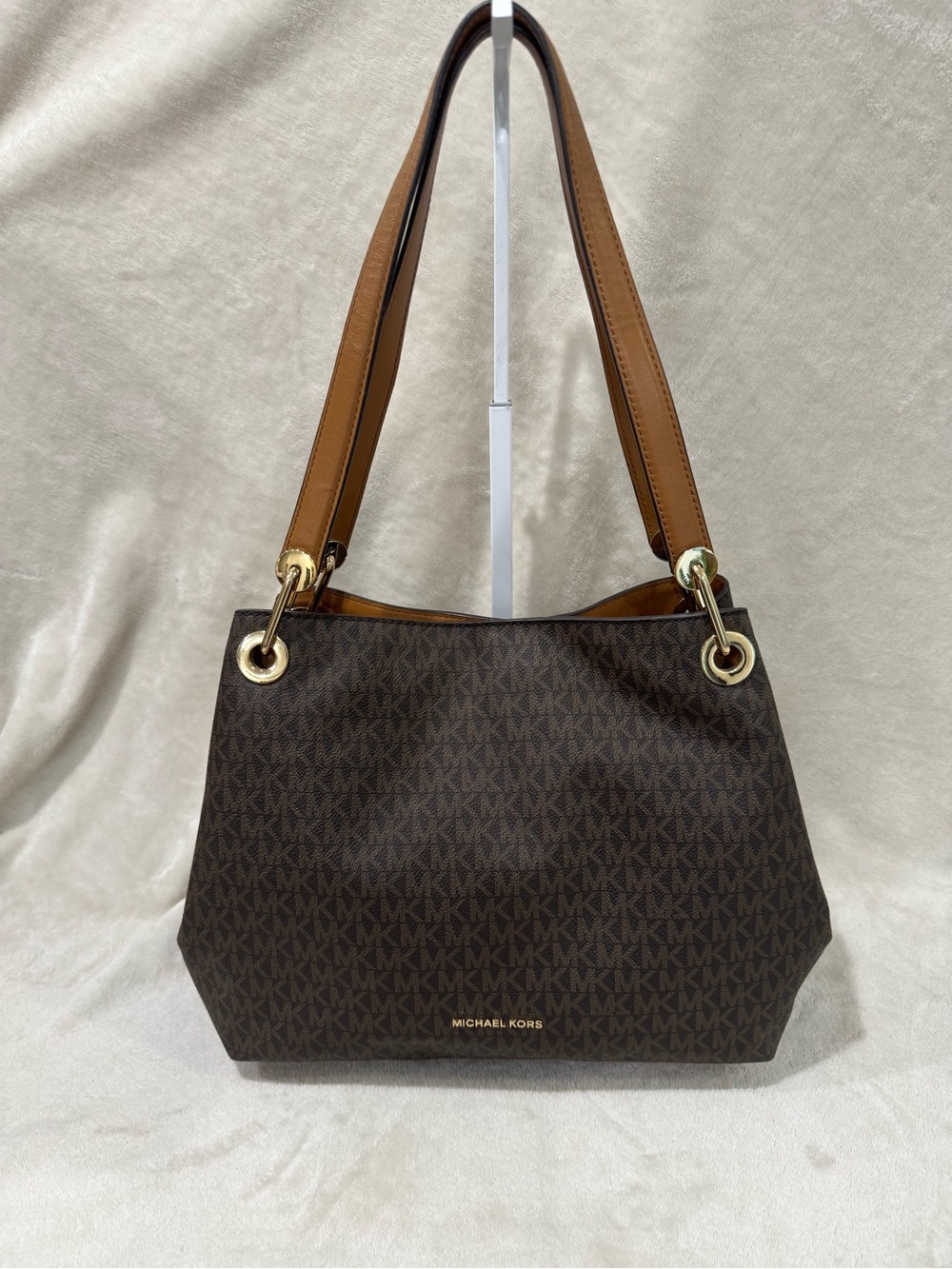 Michael Kors Raven Logo Shoulder Bag